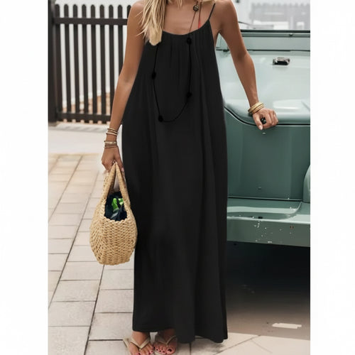Vestido Largo Holgado sin Tirantes