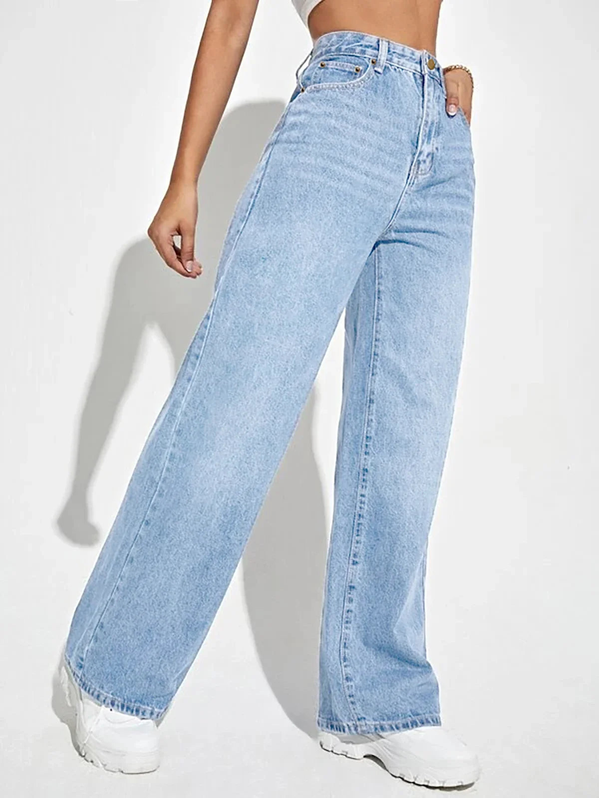 Pantalones de mezclilla de pierna ancha Marcus