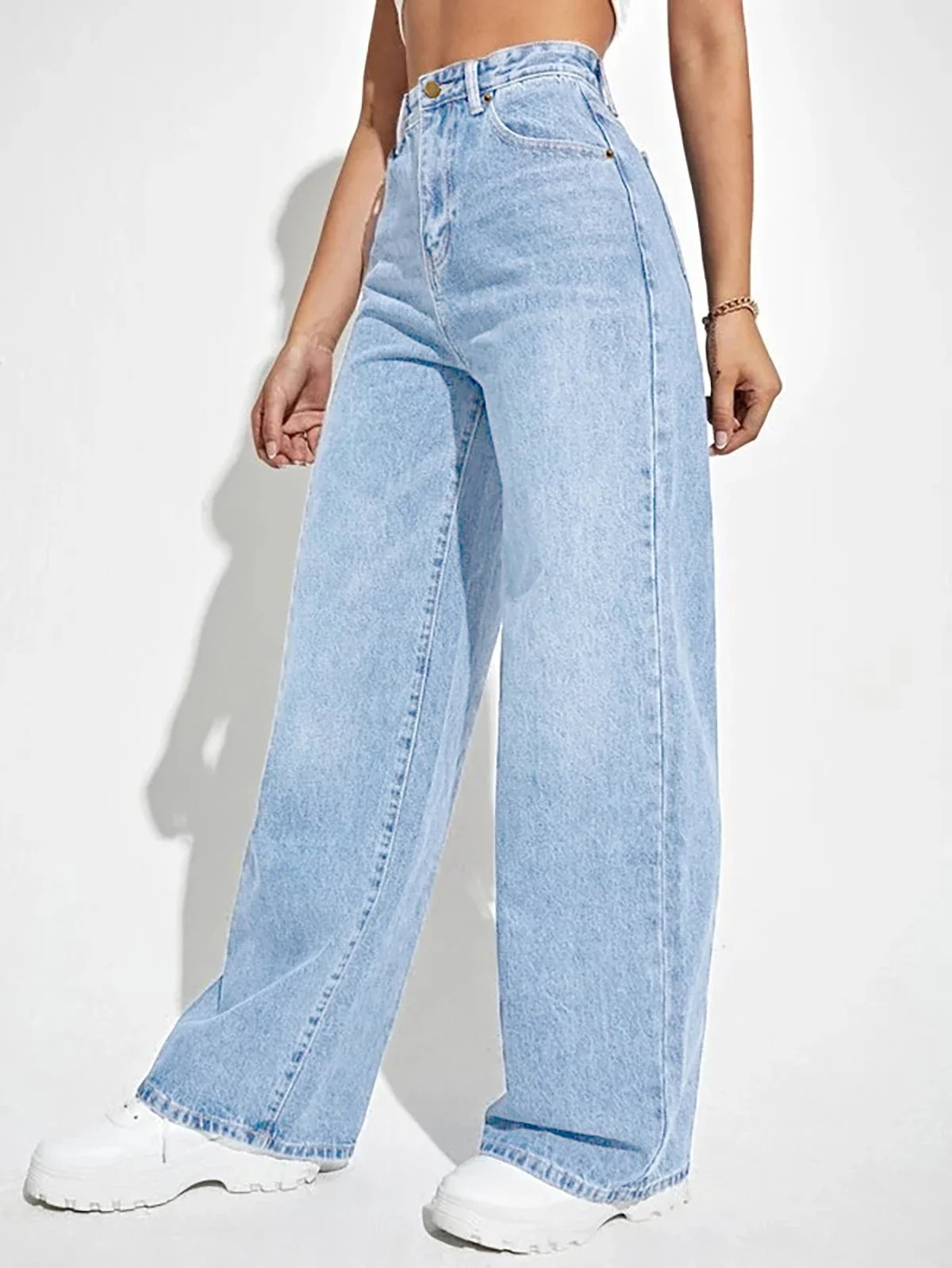 Pantalones de mezclilla de pierna ancha Marcus